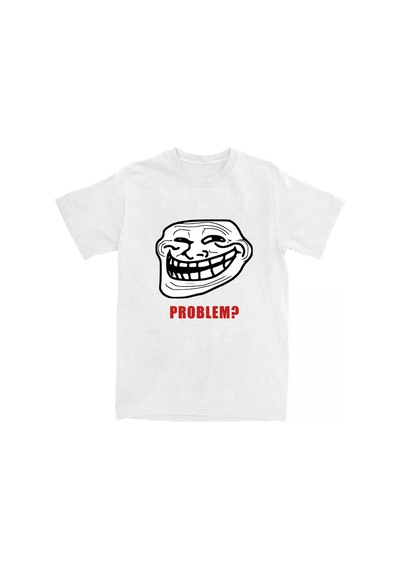 Tarzsokak Beyaz Trollshirt Rage Komik Komik Anime Hip Hop Başar Üstleri Yaz