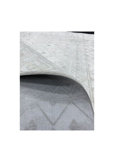 4 Metrekare - 6 Metrekare Bambu Tarz Modern Salon Oturma Odası Mutfak Halısı Antialerjik Krem 6165krem