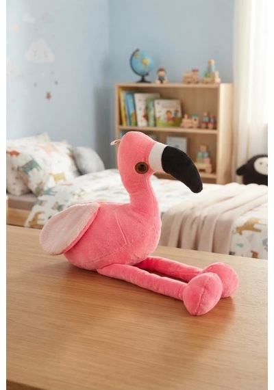 Pembe Flamingo Peluş 80 Cm Sevimli Ve Konforlu Uyku Yastığı Ve Sarılma Arkadaşı Dekoratif Oyuncak