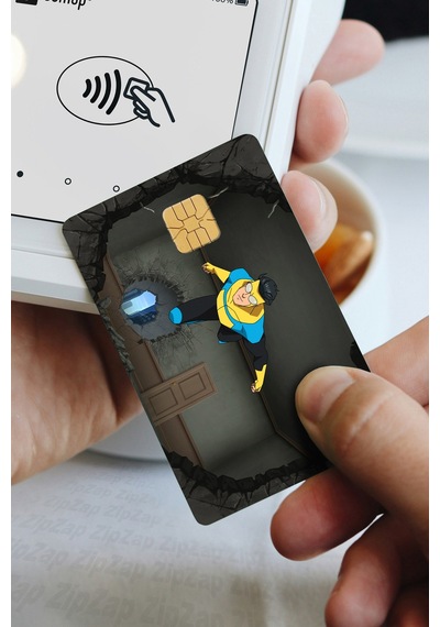 İnvincible Çizgi Dizi Kart Kaplama Yapışkanlı Folyo Sticker 8 Adet Çok Renkli