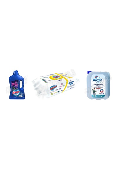 Bingo Yüzey Tem. Fresh 2.5 Lt + Yüzey Tem.havlusu 96'lı + Çam.suyu Oksijen 4 L 3'lü Set Diğer