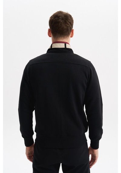 AR-MA Arma Erkek Slim Fit Örme Basic 3 İplik Şardonlu Dik Yaka Tam Fermuar Mont %70 Pamuk %30 Polyester K6myo9715 Siyah AR-MA Arma Erkek Slim Fit Örme Basic 3 İplik Şardonlu Dik Yaka Tam Fermuar Mont %70 Pamuk %30 Polyester K6myo9715 Siyah