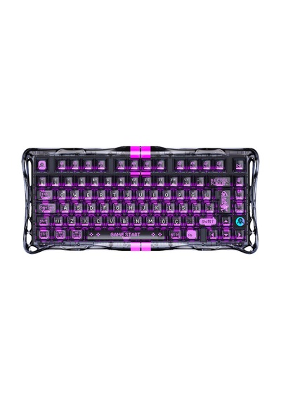 Gravastar Mercury V75 Rgb Manyetik Switch Türkçe Q Transparent Black Kablolu Gaming Klavye