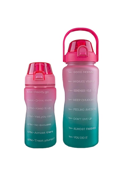 Walke Premium Bottle 2.2 Litre Motivasyonel Tritan Su Matarası Su Şişesi Suluk Bpa İçermez Çok Renkli