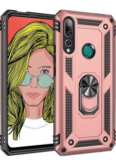 Huawei Y9 Prime 2019 Kılıf Zore Vega Kapak Rose Gold