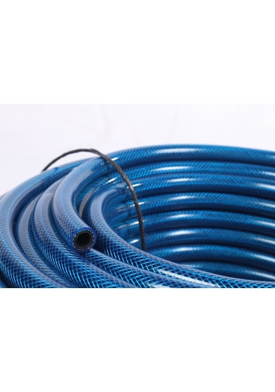 Tüp Gaz ( lpg ) Tüp Hortumu Mavi Örgülü 8mm 5/16'' 50metre