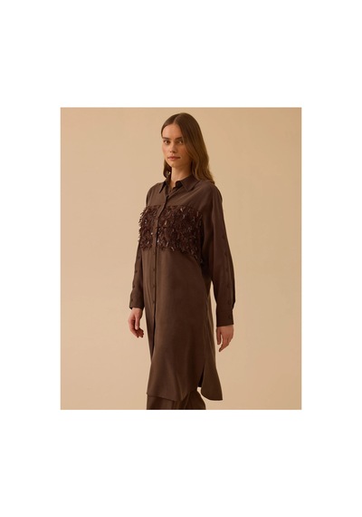 Seçil Pul Detaylı Uzun Tunik Ve Pile Detaylı Tam Geniş Boy Paça Pantolon Kahverengi - 932557076 Kahverengi Seçil Pul Detaylı Uzun Tunik Ve Pile Detaylı Tam Geniş Boy Paça Pantolon Kahverengi - 932557076 Kahverengi