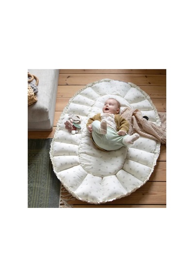 3'ü 1 Arada Portbebe , Babynest Ve Oyun Halısı Sebra Sophora Leaves Kahverengi