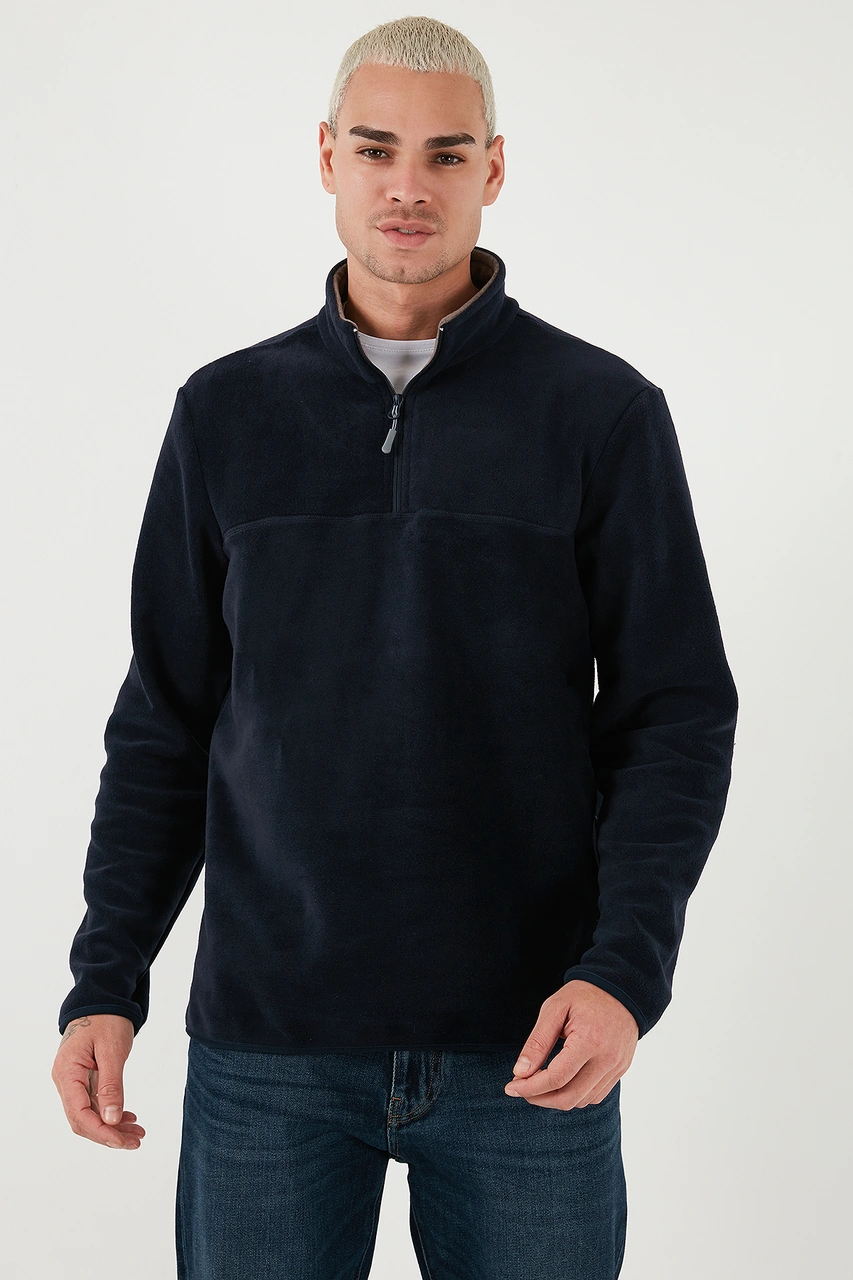 Buratti Regular Fit Anti-Pilling Tüylenme Yapmayan Dik Yaka Şardonlu 2'Li Paket Erkek Polar 5896700S2 Lacivert-Indigo Buratti Regular Fit Anti-Pilling Tüylenme Yapmayan Dik Yaka Şardonlu 2'Li Paket Erkek Polar 5896700S2 Lacivert-Indigo