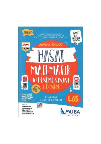 Muba Yayınları Lgs 8.sınıf 1.dönem Hasat Matematik 10 Deneme Sınavı