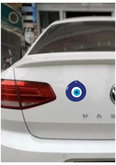 Nazar Boncuğu Sticker Araba Oto Motosiklet Karavan Sticker Etiket 00005 12X12 Cm