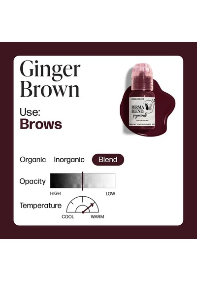 Perma Blend Ginger Brown Kalıcı Makyaj Kaş Pigmenti 15ml Diğer