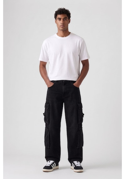 Banny Jeans Erkek Kargo Cepli Jean Pantolon Siyah