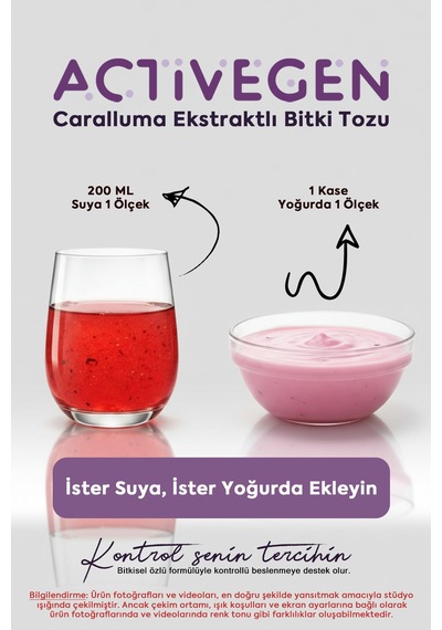 Caralluma Ekstraktlı Bitki İçeren Detox Tozu 1 Aylık - 832905451