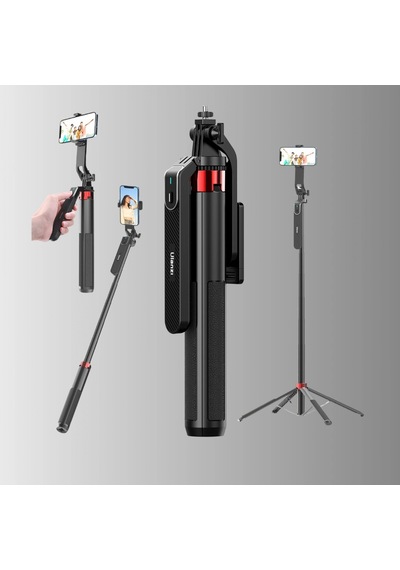 Uzatılabilir Tripodlu Selfie Çubuğu Dikey Ve Yatay Çekim, Uzaktan Kumandalı