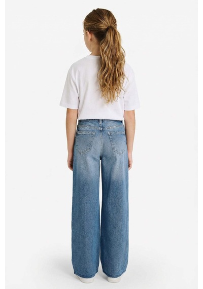 Defacto Kız Çocuk Wide Leg Jean Pantolon G3646a825cwnm28 Mavi-nm28