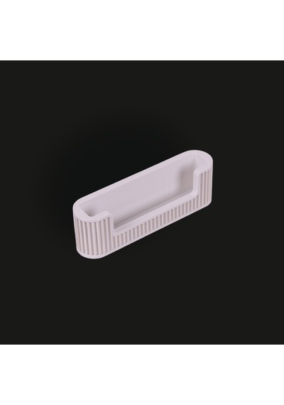 3d Baskı Kartvizit Standı Masaüstü Ofis Organizer Kartlık Kart Tutucu Aparat Desenli Beyaz