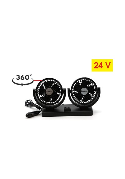 Carub 24V Torpido Üstü İki Fan Ayarlı Vantilatör