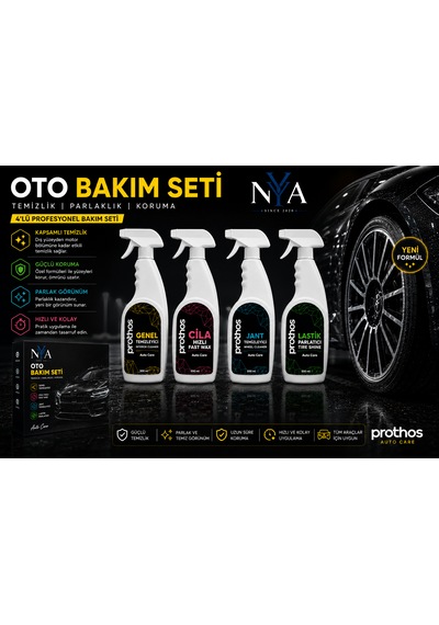 Nya Ultimate Oto Bakım Seti 4'lü Profesyonel Temizlik Ve Parlaklık Paketi