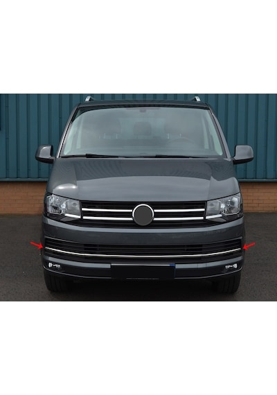 Volkswagen T6 Transporter Krom Ön Tampon Çıtası 3 Parça