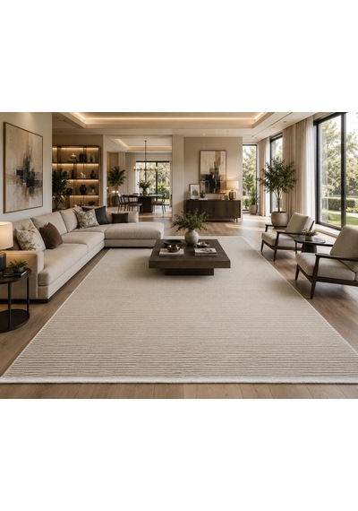Luxess Halı Lima 1182 Bej Modern Akrilik Salon Halısı