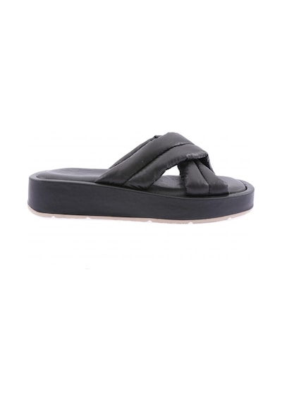 Dgn 005 Kadin Çapraz Bantli Kalin Taban Terlik 005-2297-R8965 Siyah