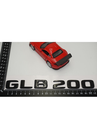 GLB 200 Bagaj Parlak Siyah ABS 3M 3D Yazı Logo