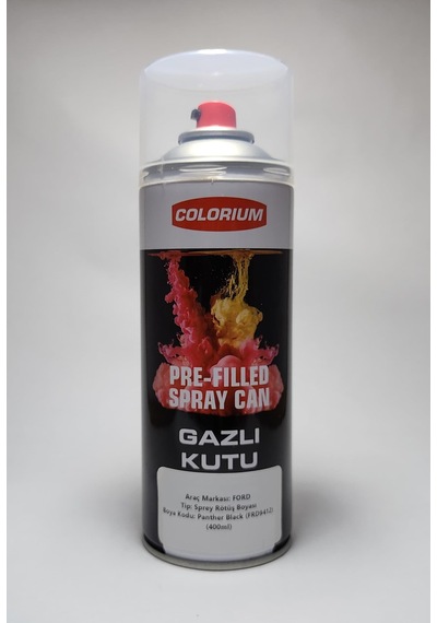 Ford Rötüş Boyası - Panter Black - Panter Siyah Frd 9412 - Sprey 400ml