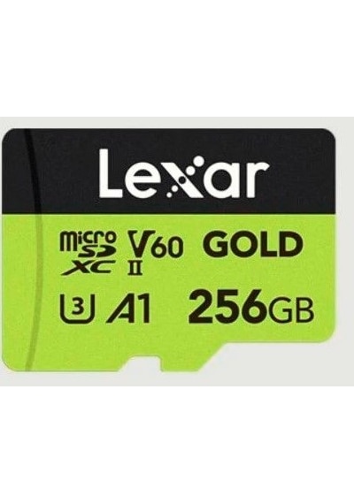Lexar 256 GB V60 A1 Professional Gold MicroSD UHS II Hafıza Kartı
