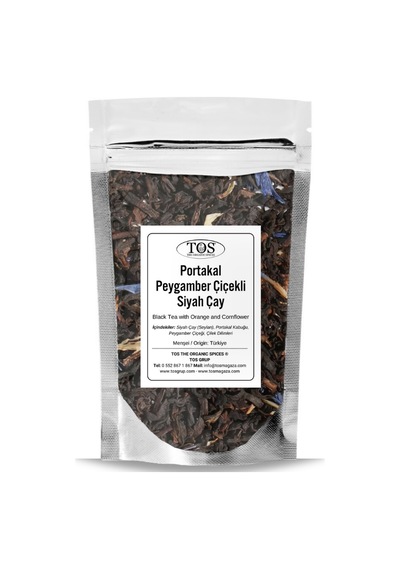 Tos The Organic Spices Portakal ve Peygamber Çiçekli Siyah Çay 250 G
