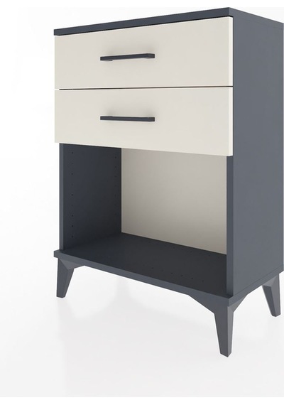 Arges Komodin 4 Çekmeceli 60x30x80 Antrasit-aytaşı Antrasit