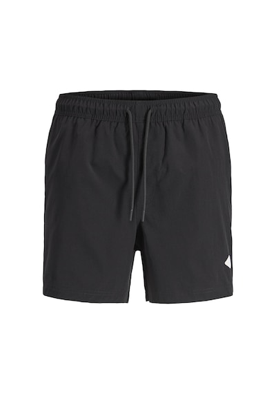 Jack & Jones Jpstmauı Tropıc Solıd Siyah Erkek Deniz Şortu 12291385