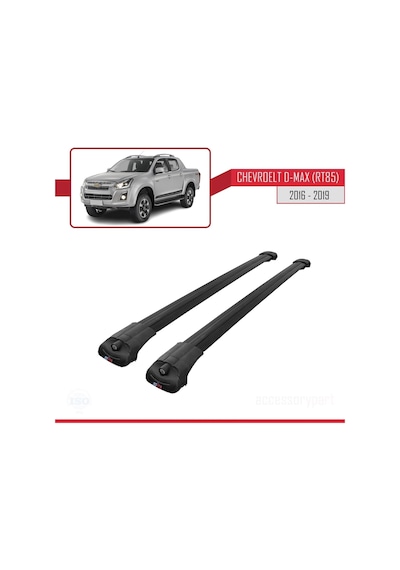 Chevrolet D-max Rt85 2016-2019 Arası İle Uyumlu Ace-1 Ara Atkı Tavan Barı Siyah