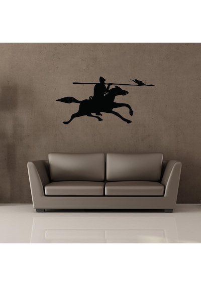 Savaşçı Folyo Sticker Derstv1257 70cm Uzunluk Siyah