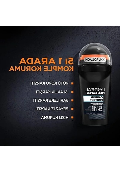 L Oréal Paris Men Expert 5'li Carbon Protect Anti Perspirant Roll On Deodorant Seti 5 X 50 Ml