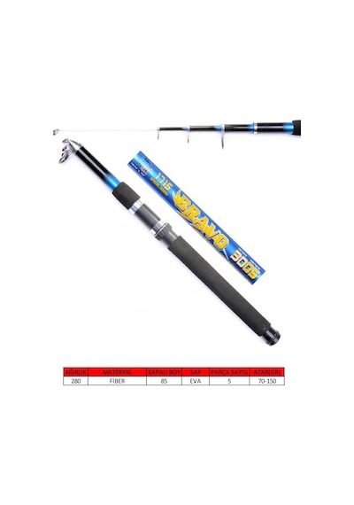 Captain 1715 Bravo Teleskopik Kamış 70-150gr  300 cm