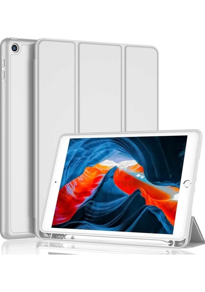Apple Uyumlu iPad Air 1 9.7" Kılıf Kalem Bölmeli Smart Case A1474 A1475 A1476