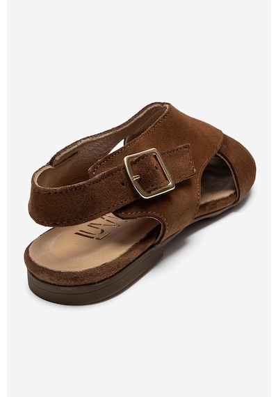 Luvishoes Monaro Toprak Süet Hakiki Deri Kadın Sandalet