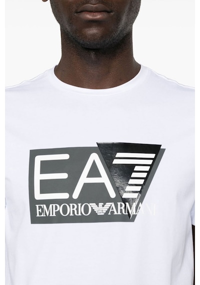 Armani Exchange Ea7 Baskılı Erkek T-shirt Beyaz