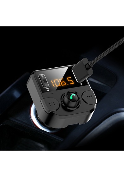 12v-24v Araçlarla Uyumlu, Çok Fonksiyonlu Bluetooth Car Fm Vericisi