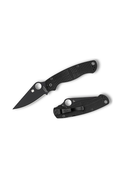 Spyderco Para Military 2 Salt Black G10 Cpm Magnacut Black Blade Plainedge Kamp Çakı Siyah 41905726