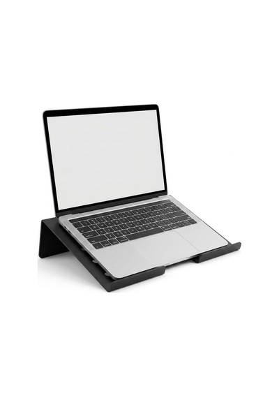 Lexroo Metal Laptop Standı, Siyah Dizüstü Bilgisayar Yükseltici Stand