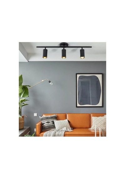Led Spot Led Avize Hareketli Avize Gün Işığı Ampullü Siyah