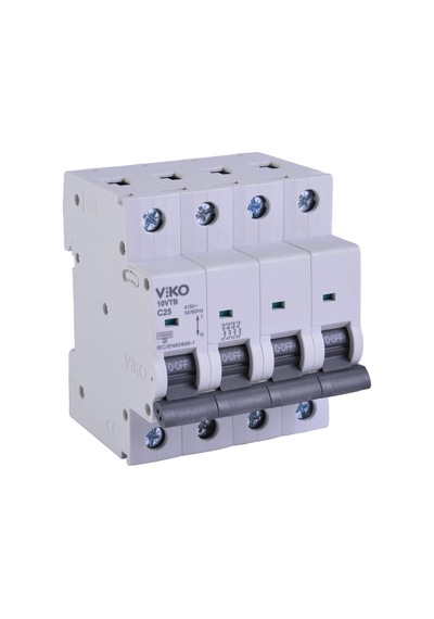 Viko 10vtb-4c25 Otomatik Sigorta 10ka C Tipi 4 Kutup 25a 10