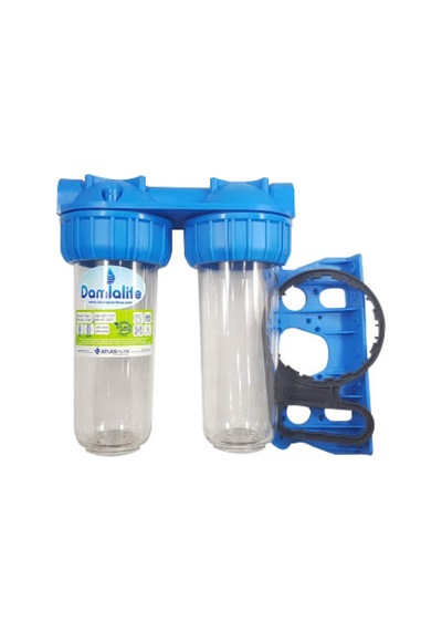Atlas 10" Housing 2 Li Boş Filtre Kabı Bina Girişi ve Kuyu  Suyu