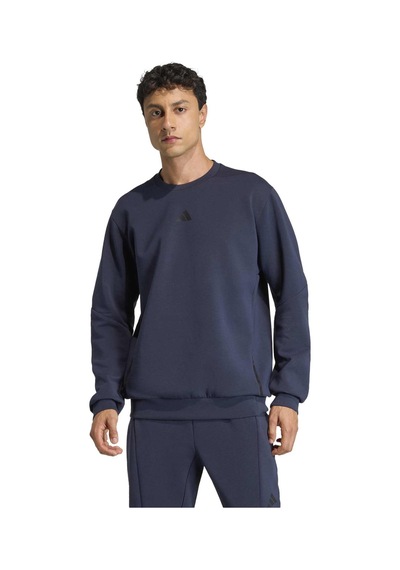 Legınk Adidas Erkek Günlük Kapşonlu Eşofman Üstü D4t Crew Sweats Ka4811 Lacivert