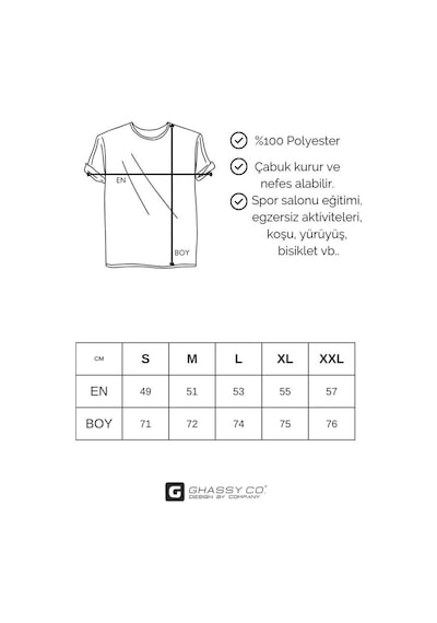 Ghassy Co. Erkek 5'Li Paket Dry Fit Siyah Lacivert Beyaz Haki Gri Çok Renkli