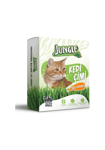 Jungle Kedi Çimi Kutulu