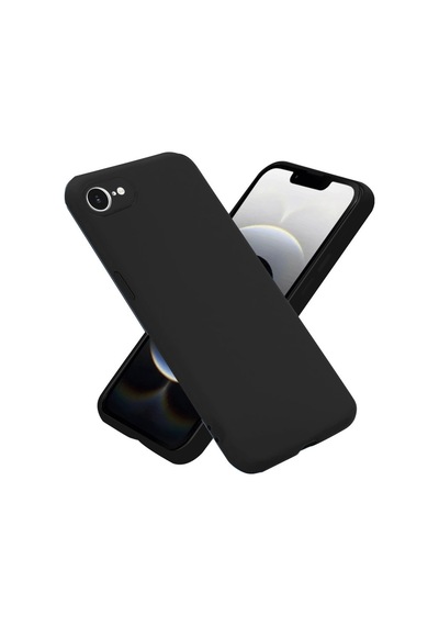 Apple iPhone Uyumlu 16e Kılıf First Silikon - Siyah Bzsxx00 1