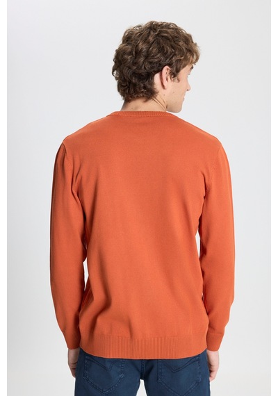 AC&Co / Altınyıldız Classics Erkek Kıremıt Standart Fit Normal Kesim Bisiklet Yaka Triko Kazak Kiremit AC&Co / Altınyıldız Classics Erkek Kıremıt Standart Fit Normal Kesim Bisiklet Yaka Triko Kazak Kiremit